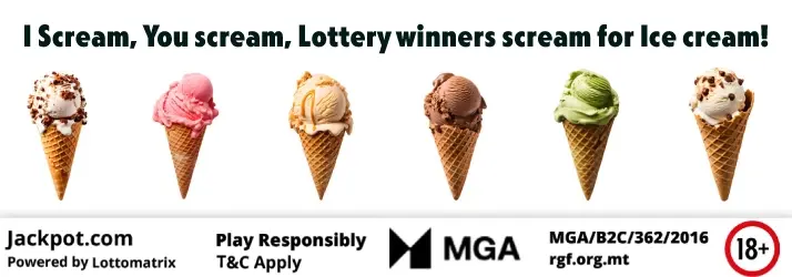 Lottery winners scream for Ice cream!