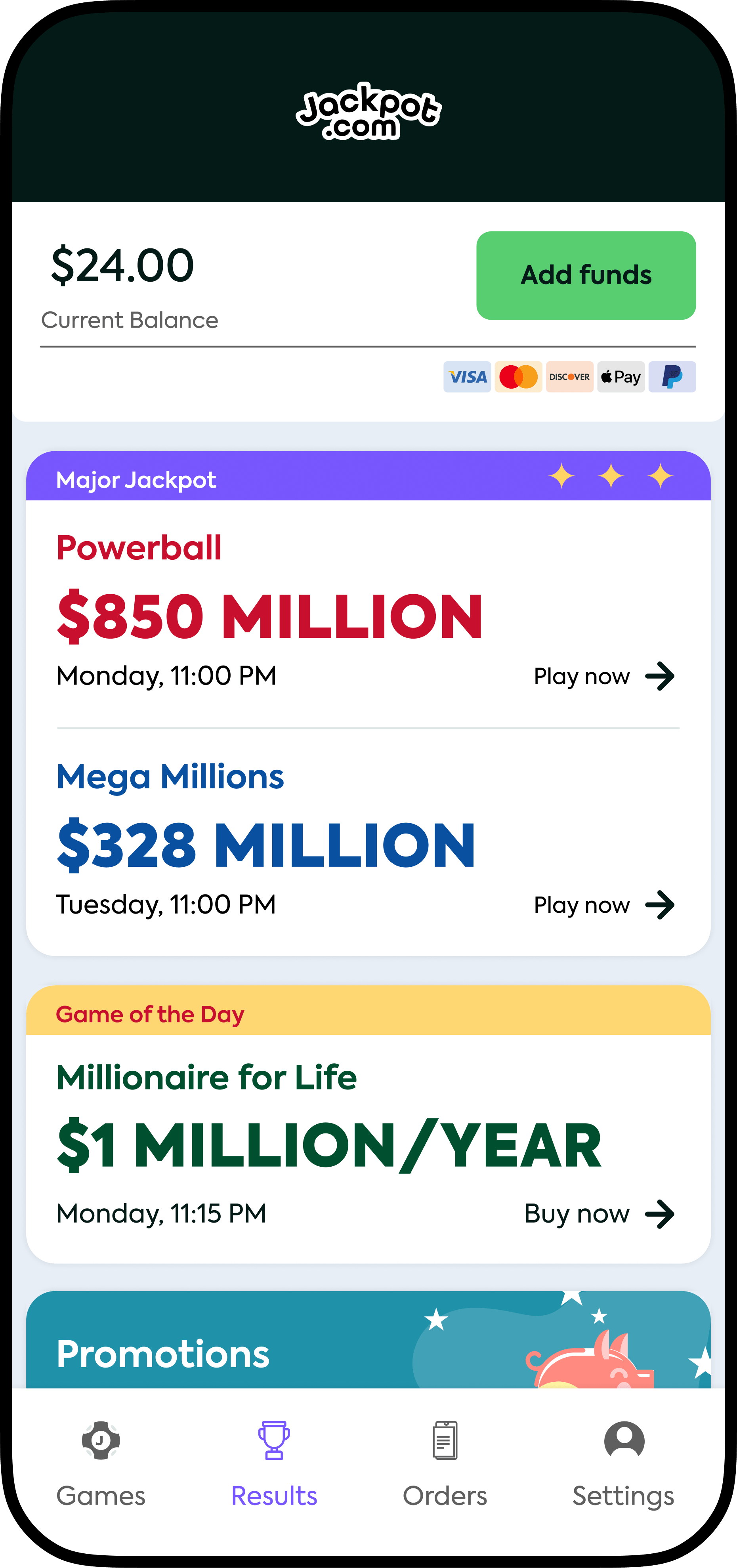 favorite lottery games